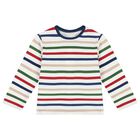 Baby Boys Ivory & Blue Denim Dungaree Set, 1, hi-res