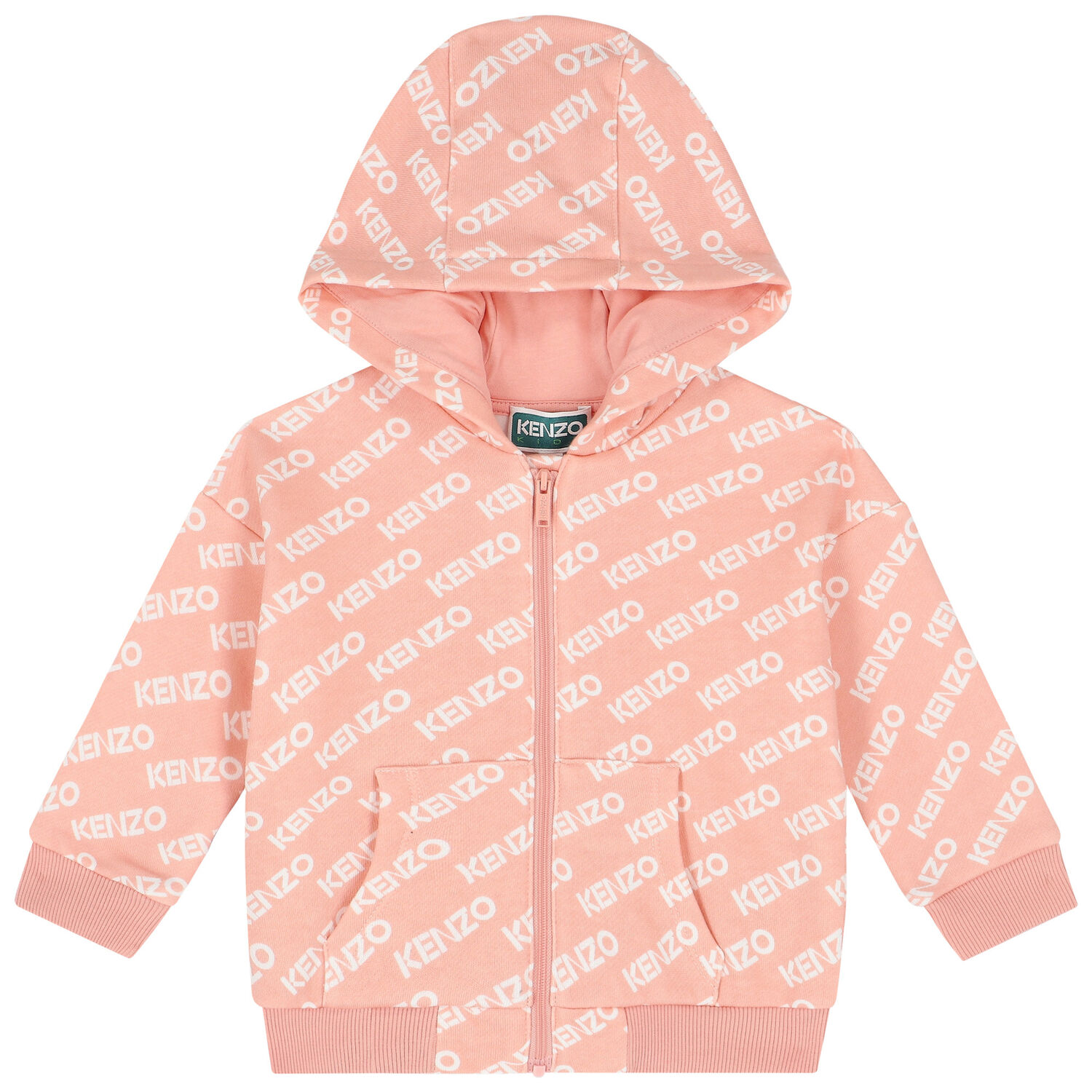 Younger Girls Pink Logo Tracksuit, 1, hi-res