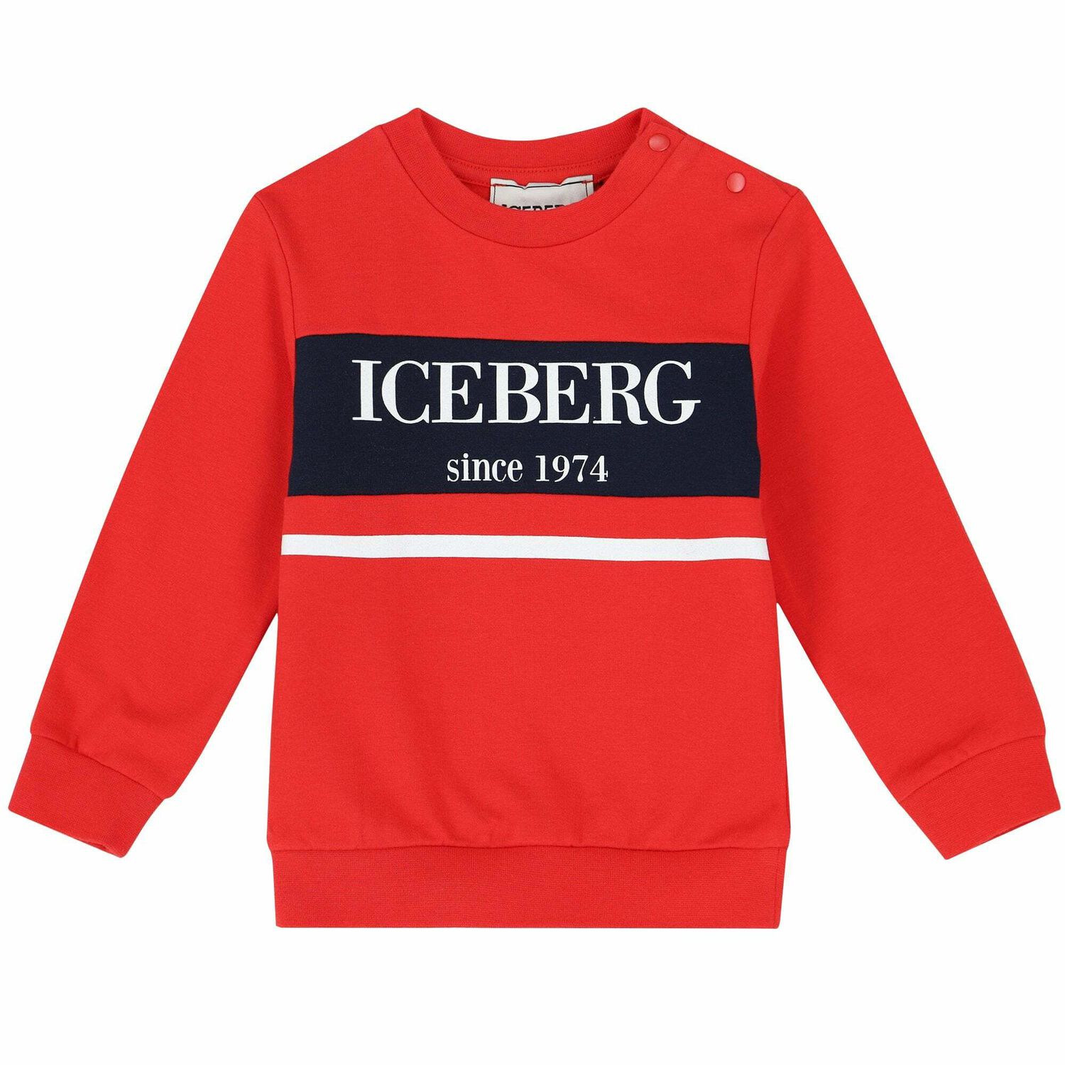 Younger Boys Red & Navy Logo Tracksuit, 1, hi-res image number null