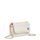 Girls Pink & Green Zigzag Bag, 1, hi-res