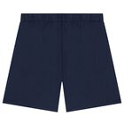 Boys Orange & Navy Blue Logo Shorts Set, 2, hi-res