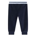 Baby Boys Navy Blue Logo Tracksuit, 1, hi-res