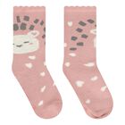 Baby Girls Pink Animal Socks, 1, hi-res