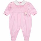 Baby Girls Pink Hearts Babygrow, 1, hi-res