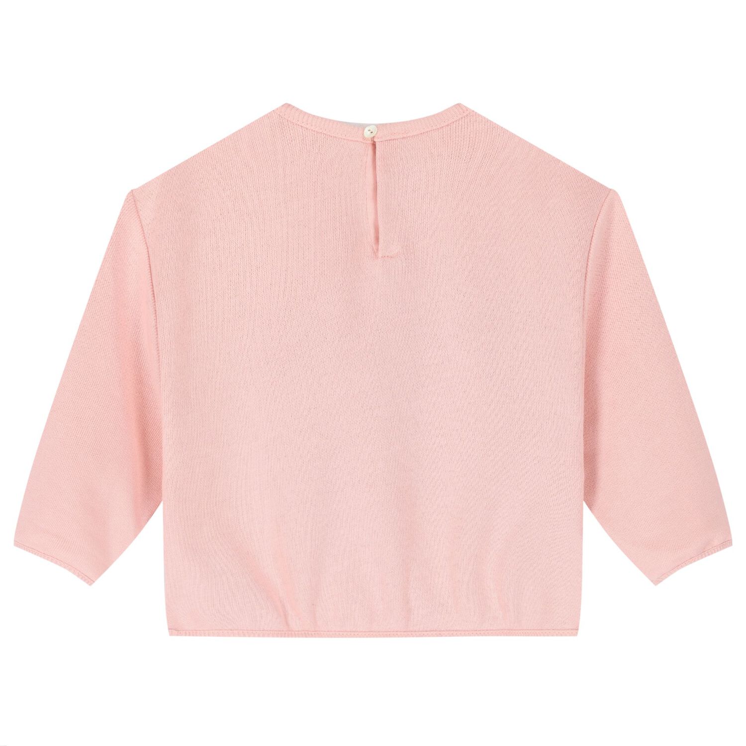 Baby Girls Pink Web Striped Sweatshirt, 2, hi-res