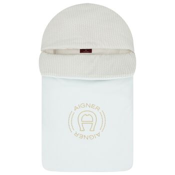 Baby Boys Blue & Gold Logo Nest