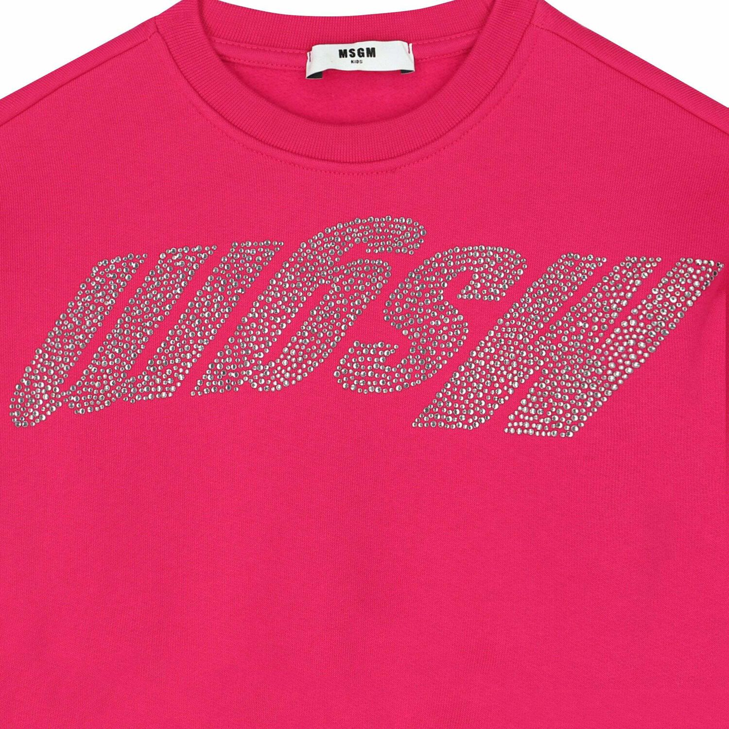Girls Pink Logo Sweatshirt, 1, hi-res image number null