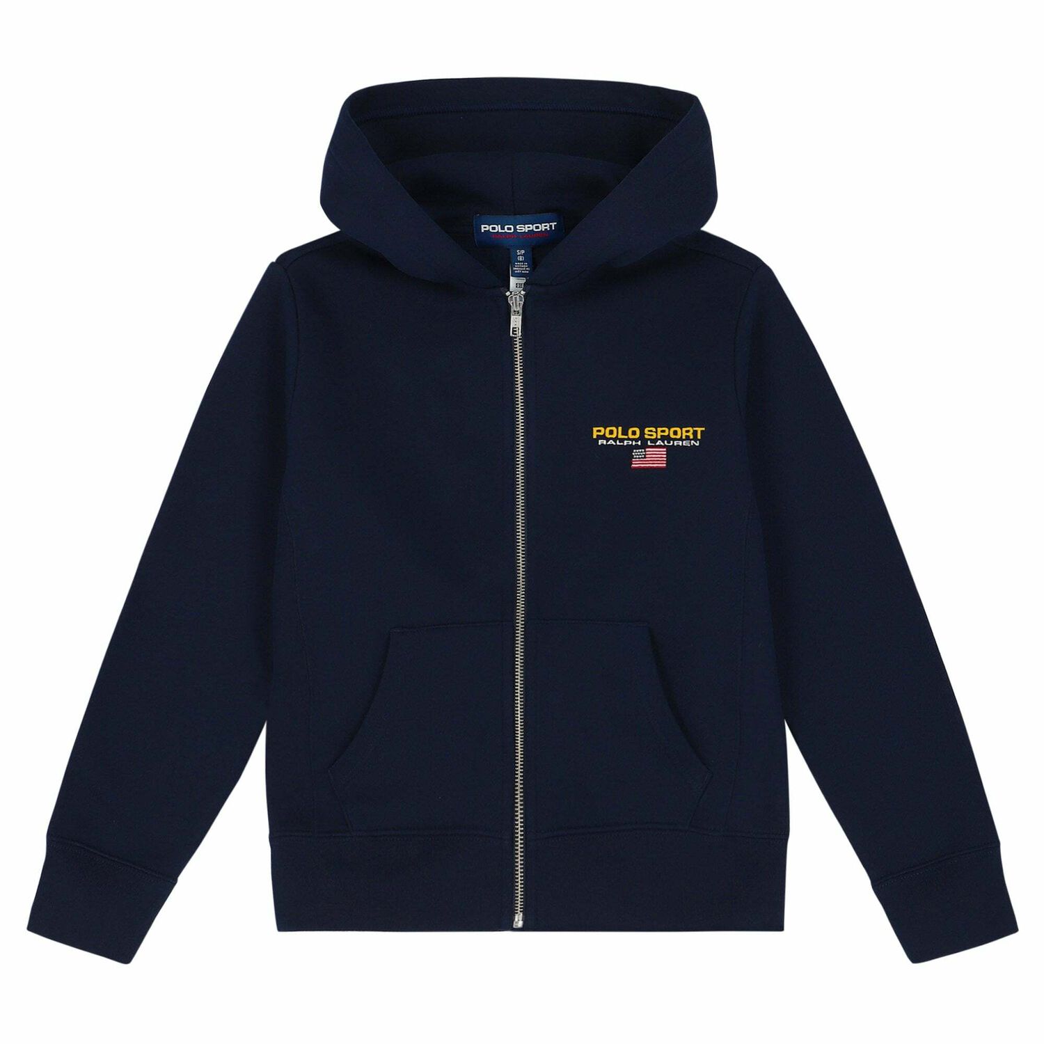 Older Boys Navy Logo Zip Up Top, 1, hi-res image number null