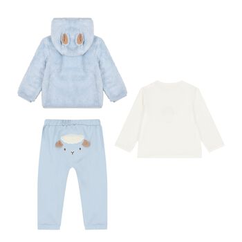 Baby Boys Blue & White Sheep Tracksuit ( 3 Piece )