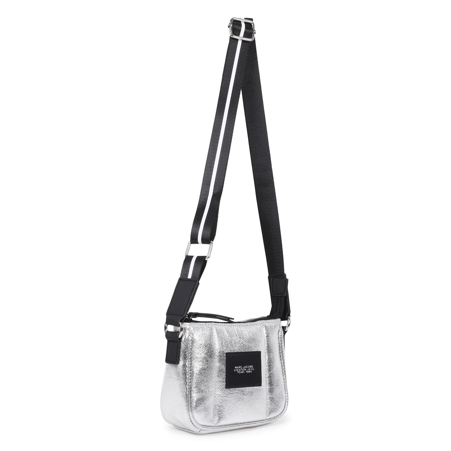 Girls Silver Logo Handbag, 1, hi-res