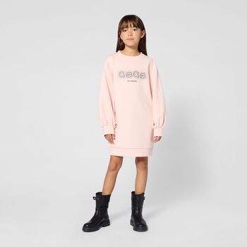 Mini Me Pink Ikonik Karl & Choupette Dress