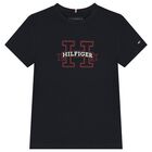 Boys Navy Blue Logo T-Shirt, 1, hi-res