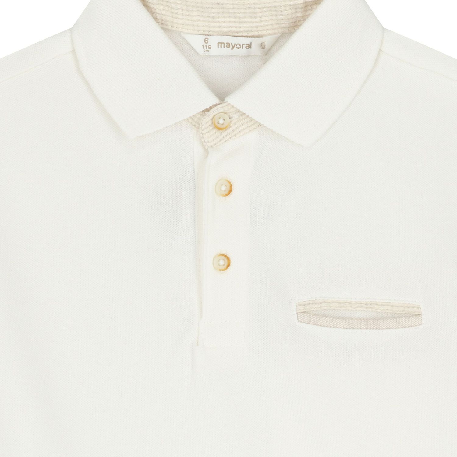 Boys Ivory Polo Shirt, 1, hi-res