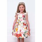 Girls Floral Print Dress, 1, hi-res