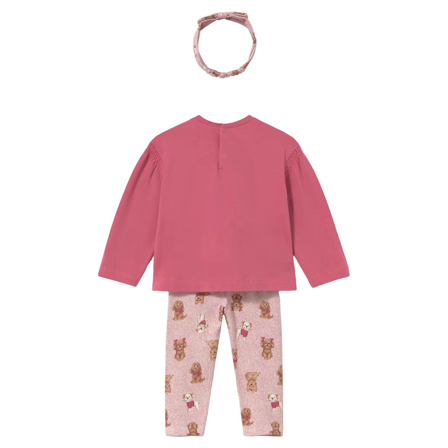 Younger Girls Pink Leggings Set, 2, hi-res