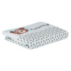 Baby Boys White & Blue Logo Blanket, 2, hi-res