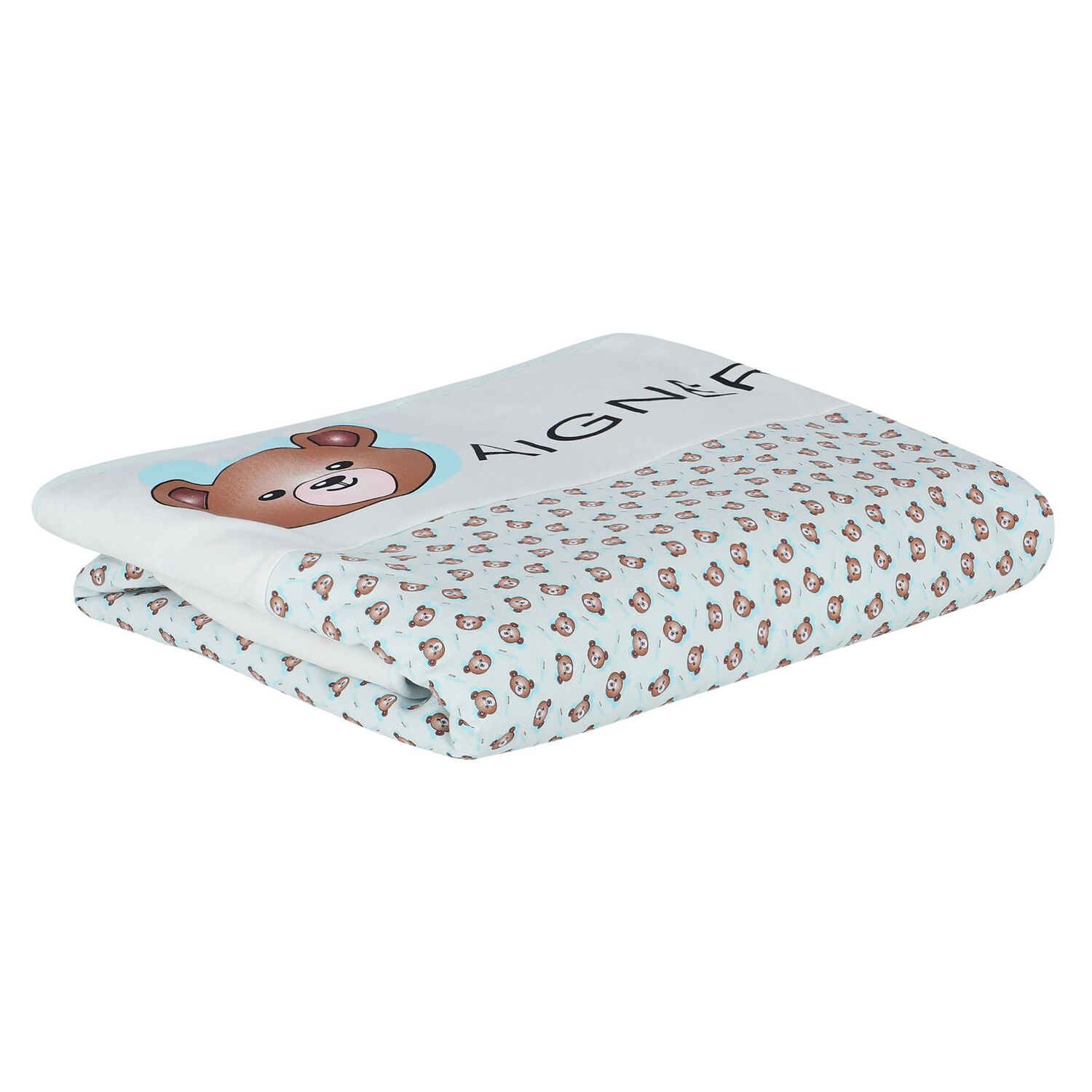 Baby Boys White & Blue Logo Blanket, 2, hi-res image number null