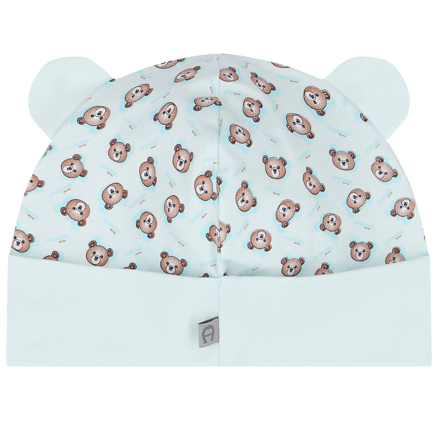 Baby Boys Blue Teddy Bear Logo Hat, 2, hi-res image number null