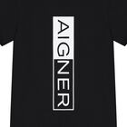 Boys Black Logo T-Shirt, 1, hi-res