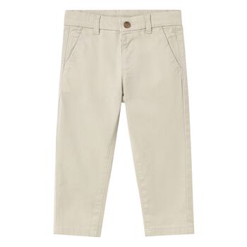 Younger Boys Beige Chino Trousers
