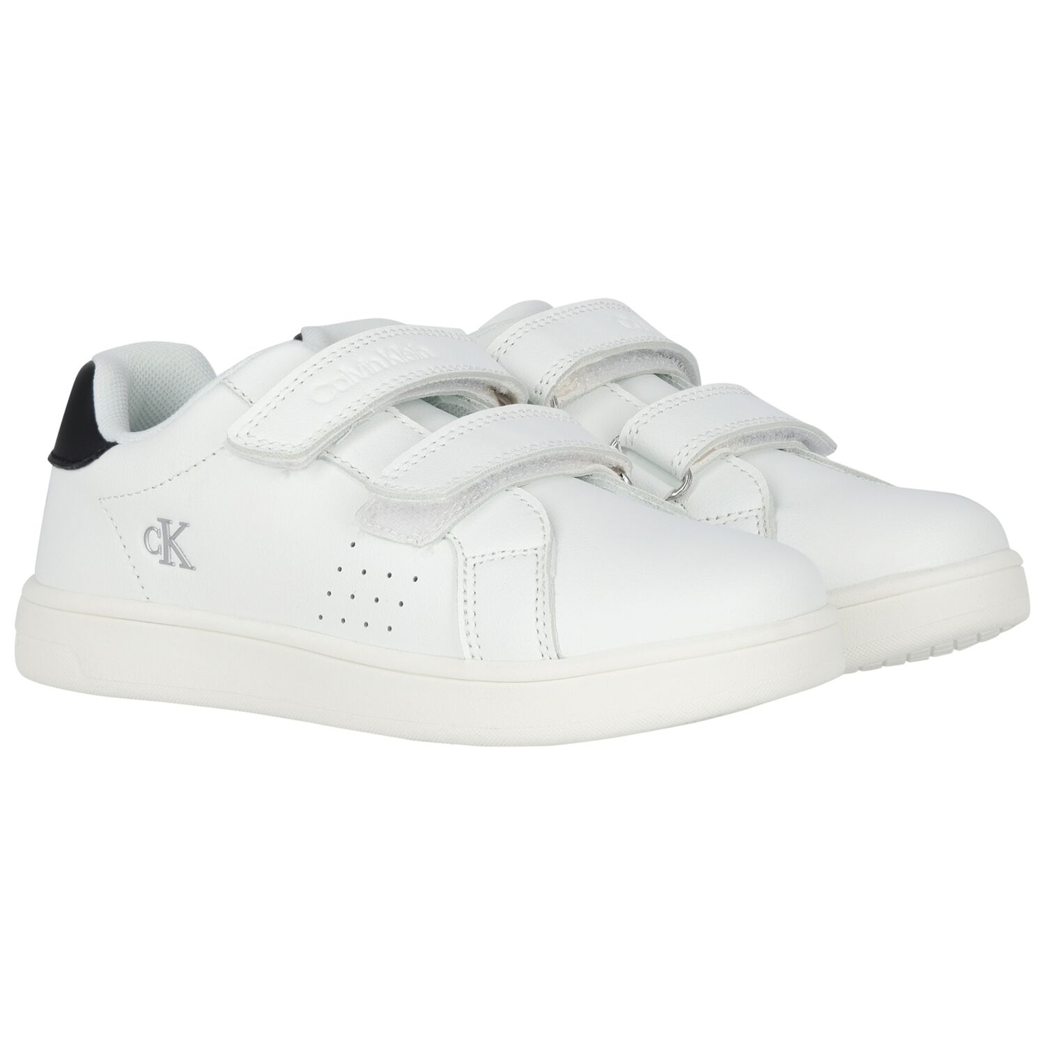 White Logo Trainers, 1, hi-res