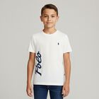 Boys White Logo T-Shirt, 1, hi-res