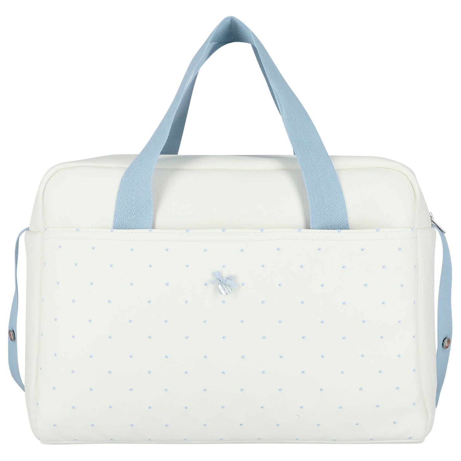 Ivory & Blue Stars Baby Changing Bag, 3, hi-res image number null