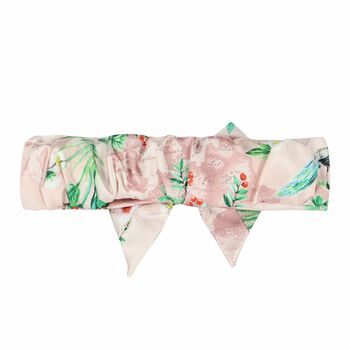 Baby Girls Pink Geo Map Bow Headband