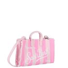 Girls Pink Logo Striped Phone Bag ( 14cm ), 1, hi-res