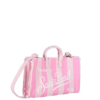 Girls Pink Logo Striped Phone Bag ( 14cm )