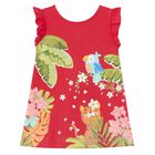 Younger Girls Red Dress, 3, hi-res