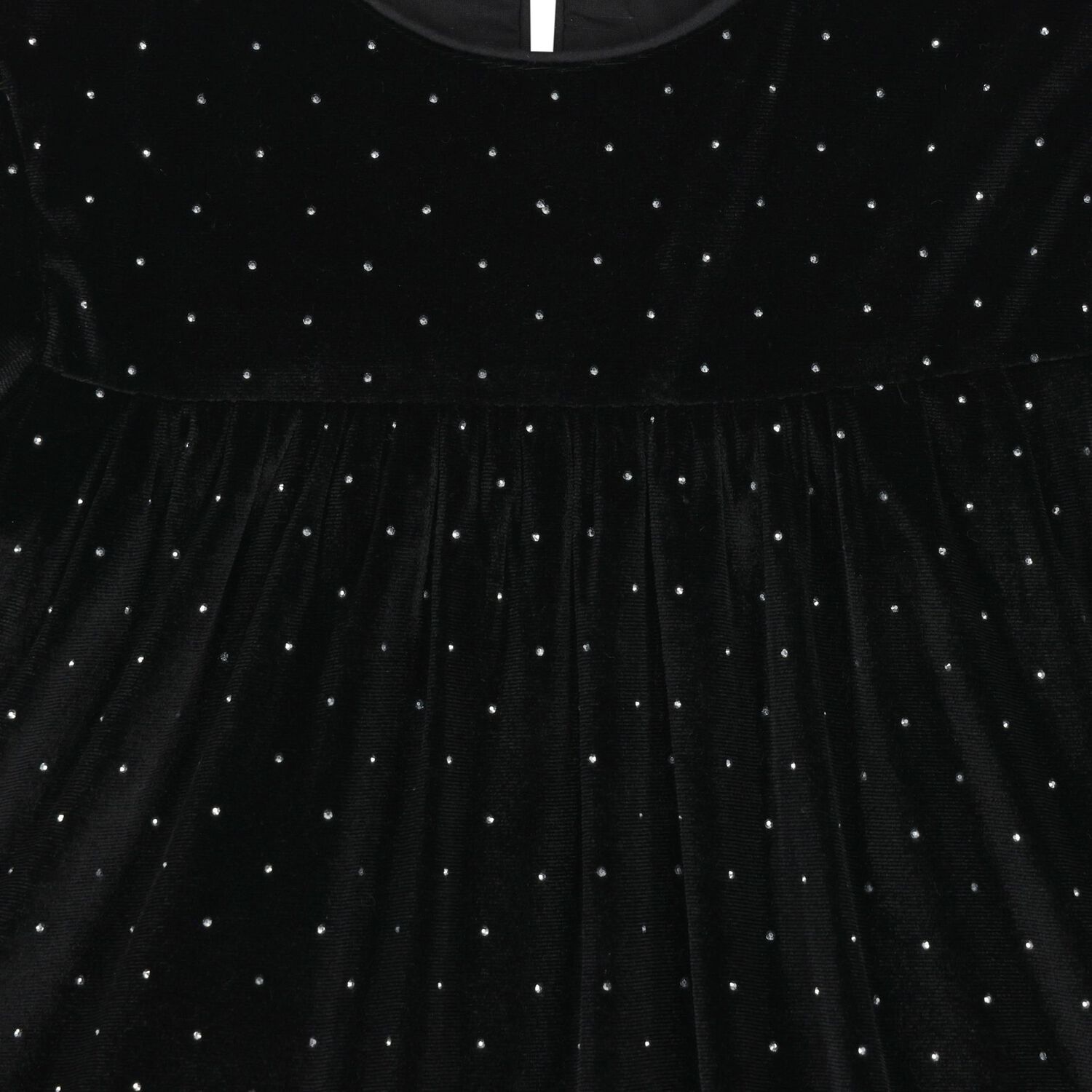 Girls Black Sparkle Velvet Dress Set, 1, hi-res