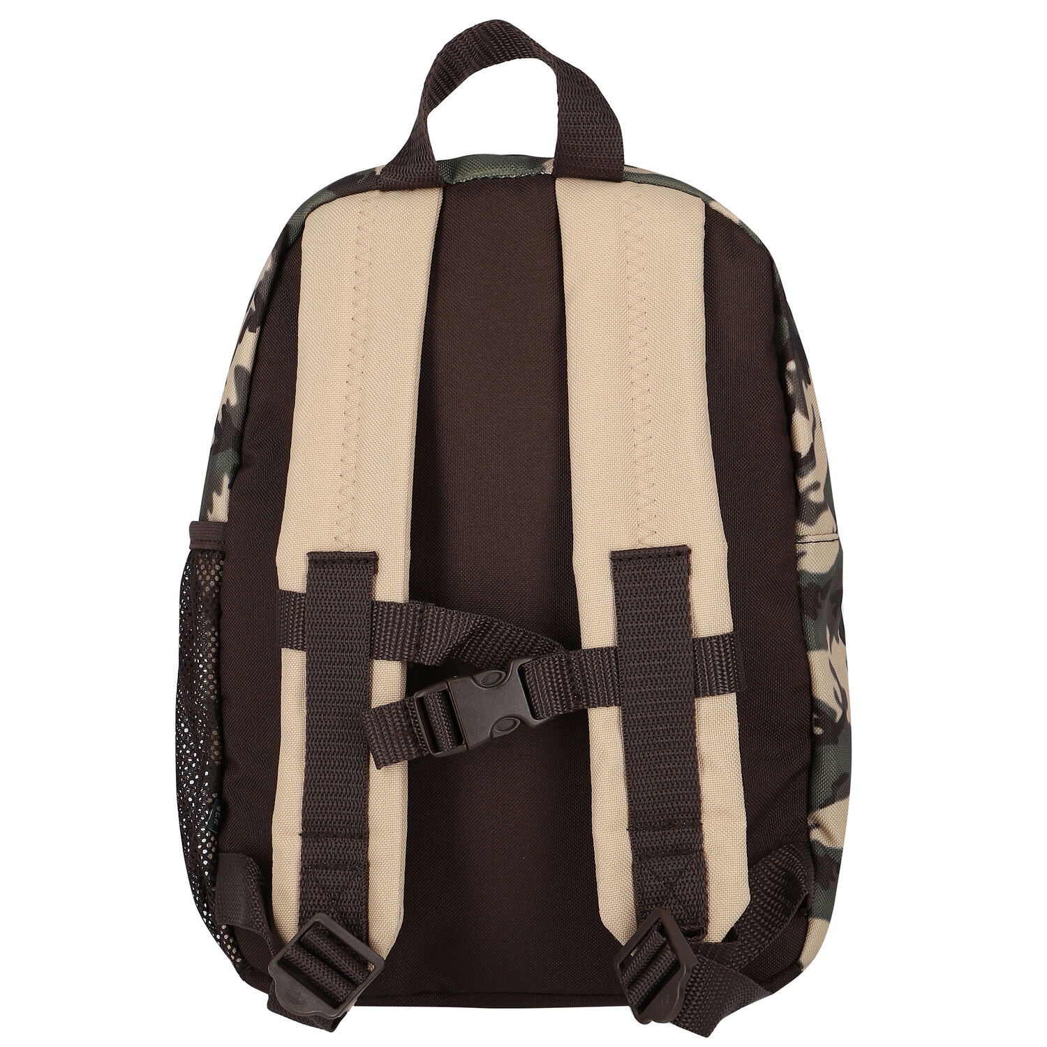 Khaki Green Camouflaged Logo Backpack 31CM, 1, hi-res