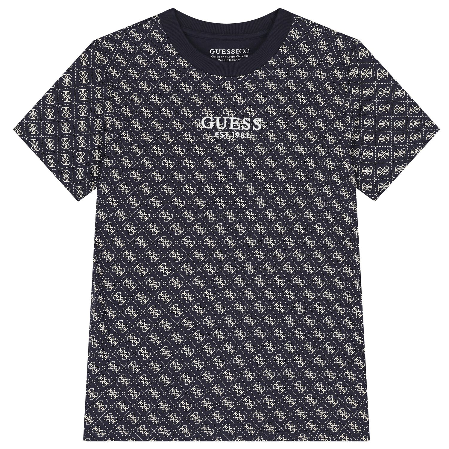Boys Navy Blue Logo T-Shirt, 1, hi-res