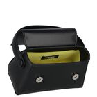 Girls Black Faux Leather Handbag, 1, hi-res