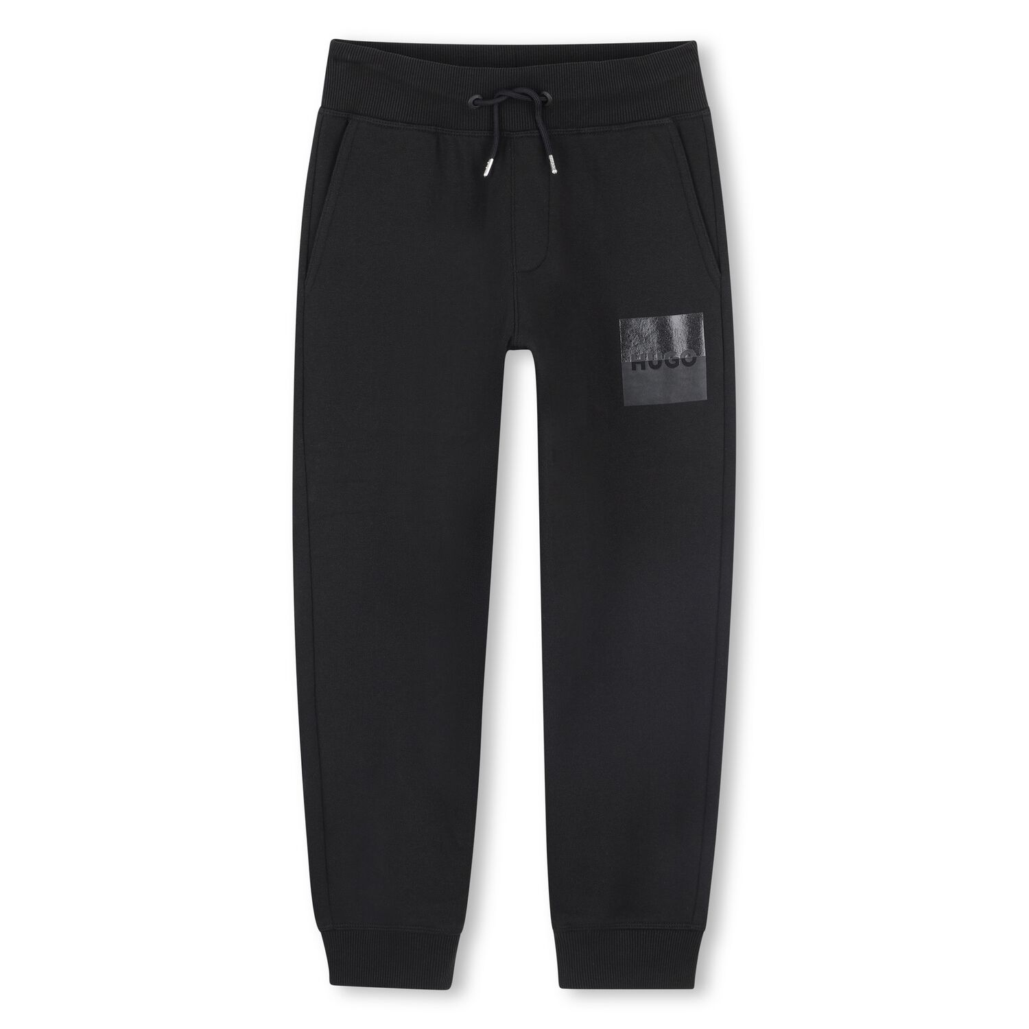 Boys Black Logo Joggers, 1, hi-res
