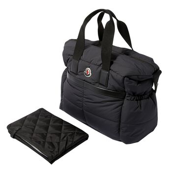 Black Logo Baby Changing Bag