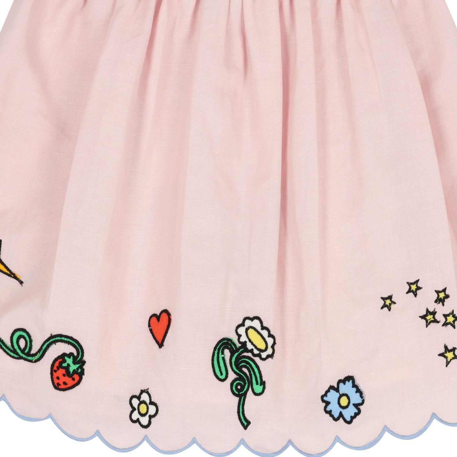 Girls Pink Flower Skirt, 1, hi-res