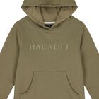Boys Green Logo Hooded Top, 1, hi-res