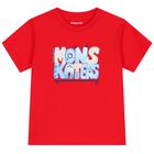 Younger Boys Red, Blue & Ivory Shorts Set, 1, hi-res