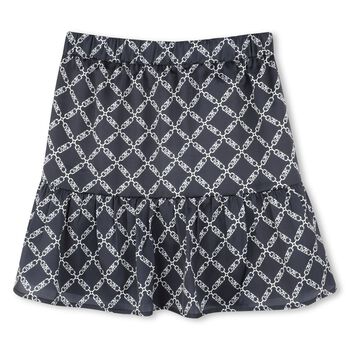 Girls Navy Blue Logo Skirt