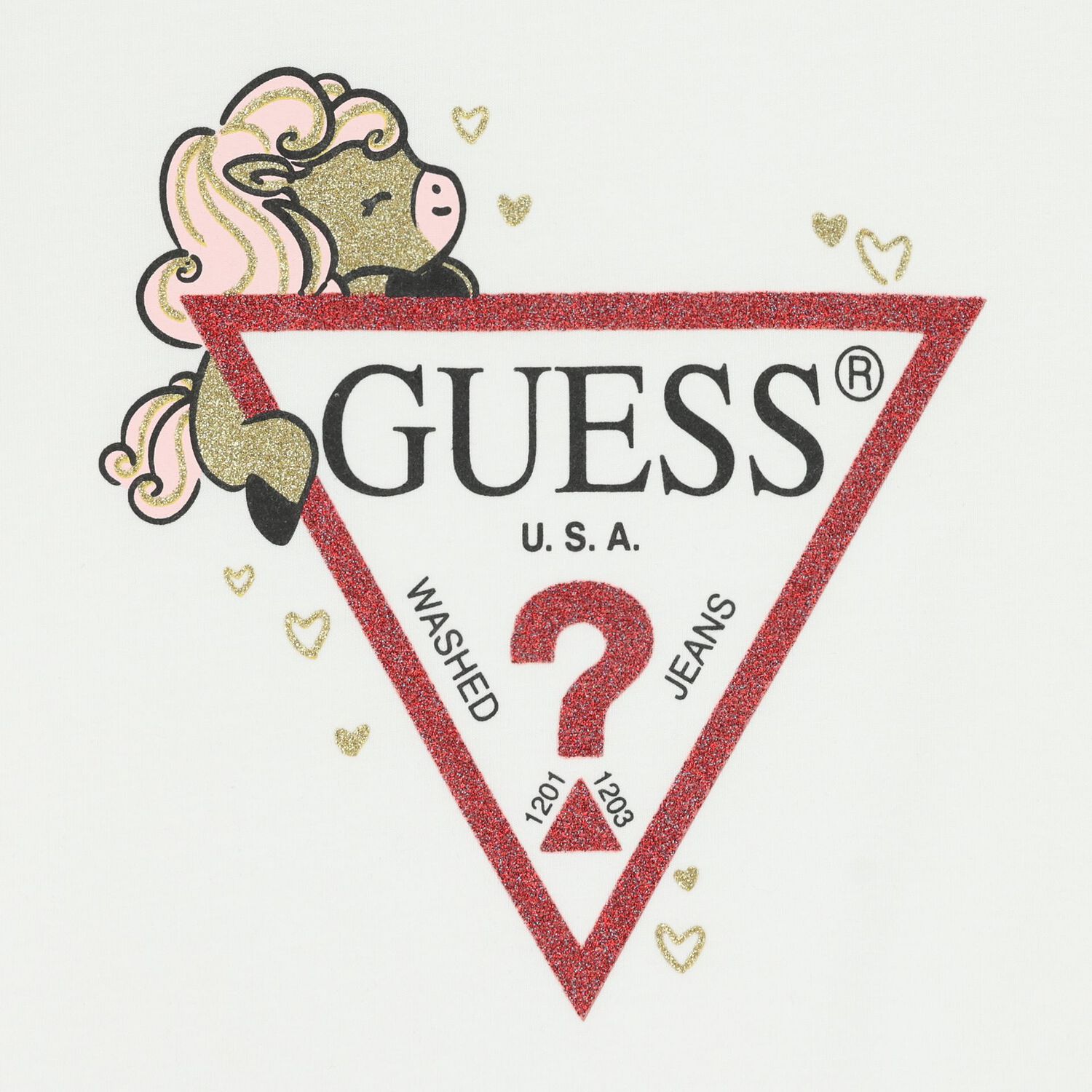 Girls White Logo T-Shirt, 1, hi-res