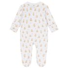 White & Beige Teddy Bear Time Babygrow, 1, hi-res