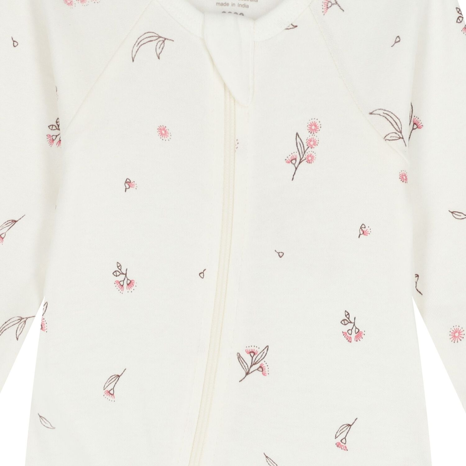 Baby Girls White & Pink Babygrows ( 2 Pack ), 1, hi-res image number null