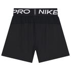 Boys Black Logo Dri-Fit Shorts, 1, hi-res