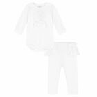 Baby Girls White Leggings Set, 1, hi-res