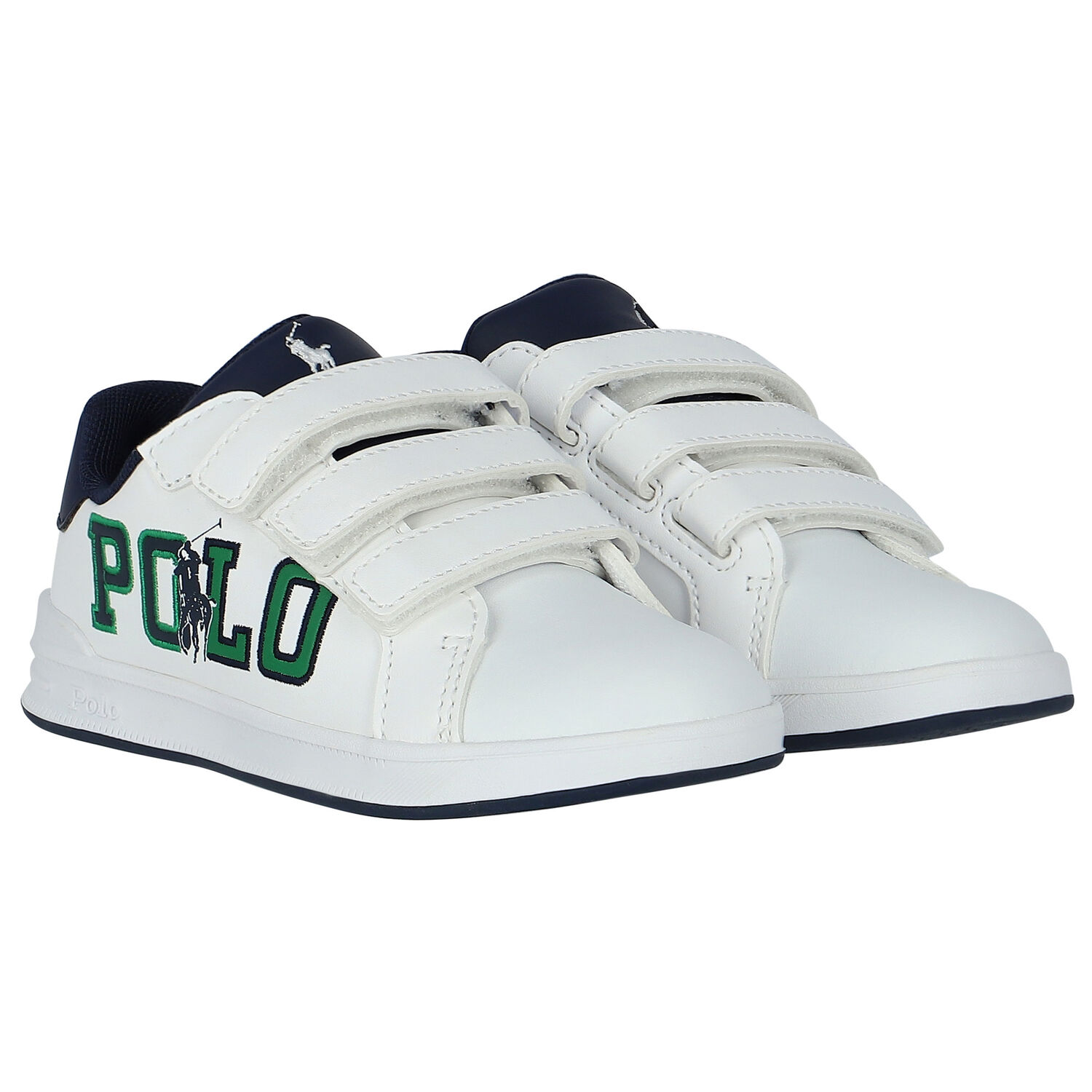 Boys White Logo Trainers, 1, hi-res image number null