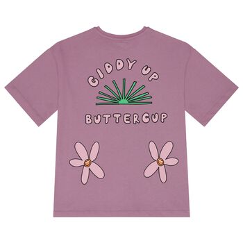 Girls Purple Horseshoe T-Shirt