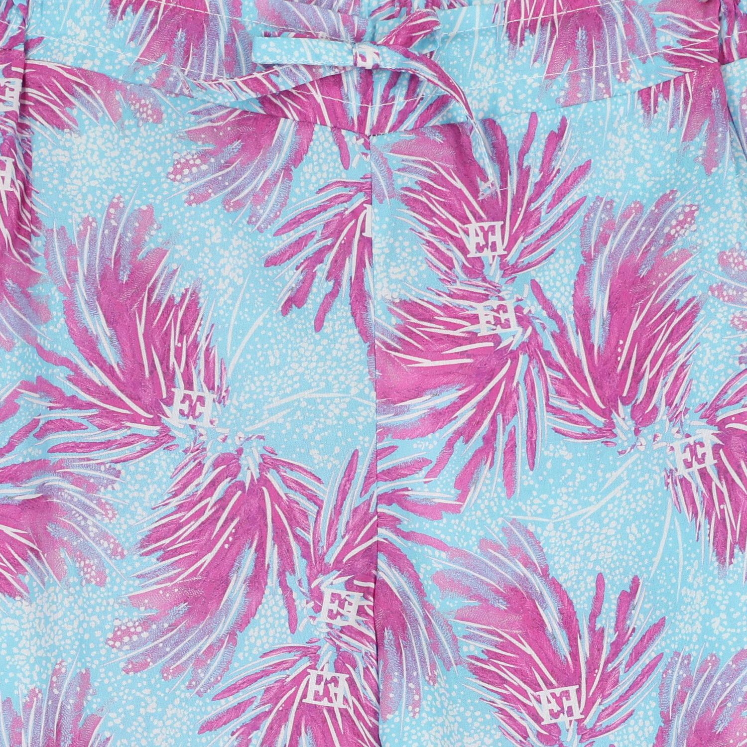 Girls Blue & Pink Logo Trousers, 1, hi-res