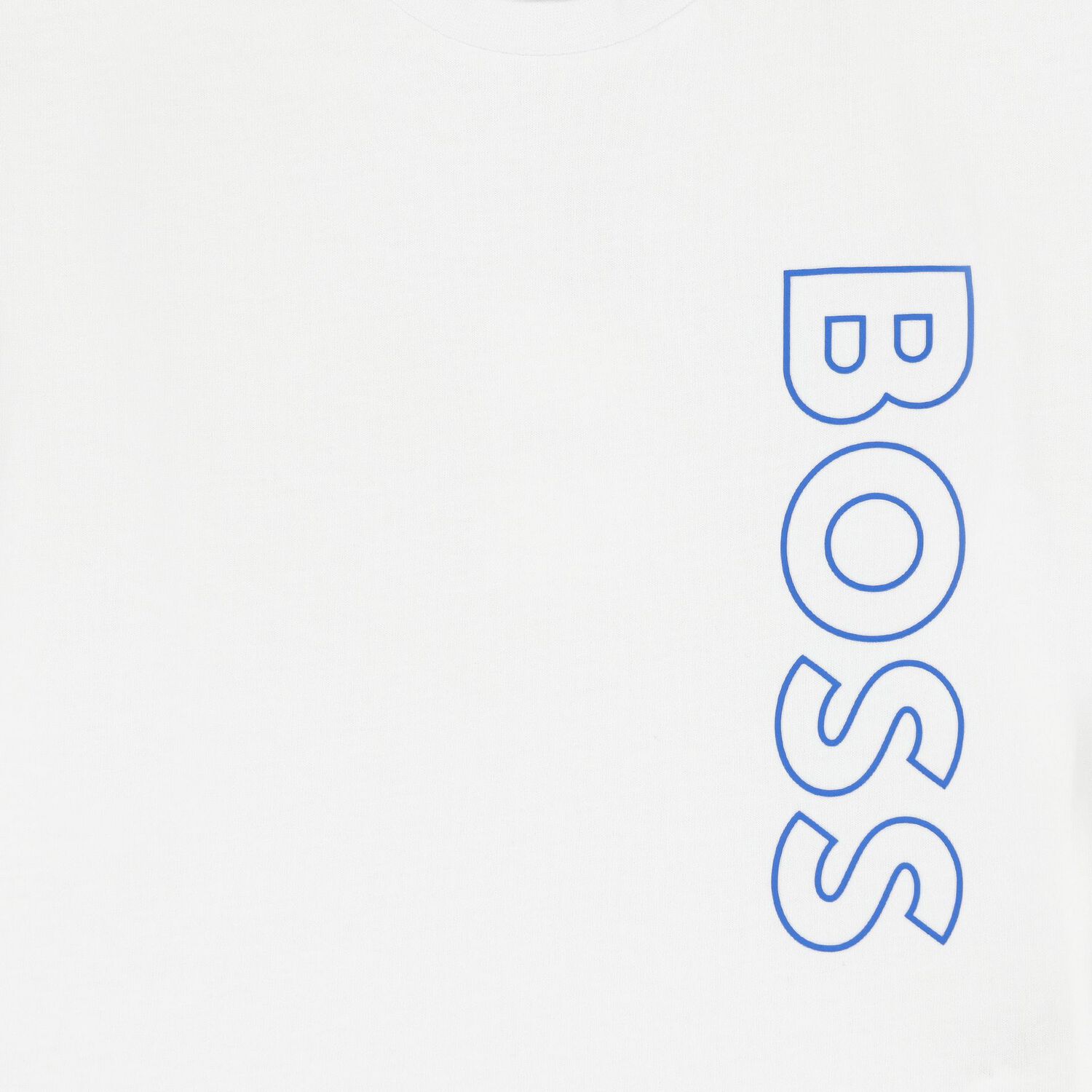 Younger Boys White Logo Long Sleeve Top, 1, hi-res